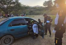 ¿Vehiculo donde fue localizado el guardia del SP que trasladaba al reo desde Quiche a Huehuetenango